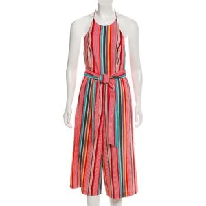 Alice + Olivia Striped Halter Jumpsuit Size 0 NEW